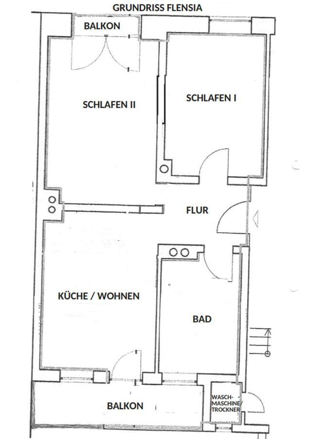 Fewo1846 - Flensia - Geschmackvoll Eingerichtete Wohnung Mit 2 Schlafzimmern Und Balkon Flensburg Bagian luar foto